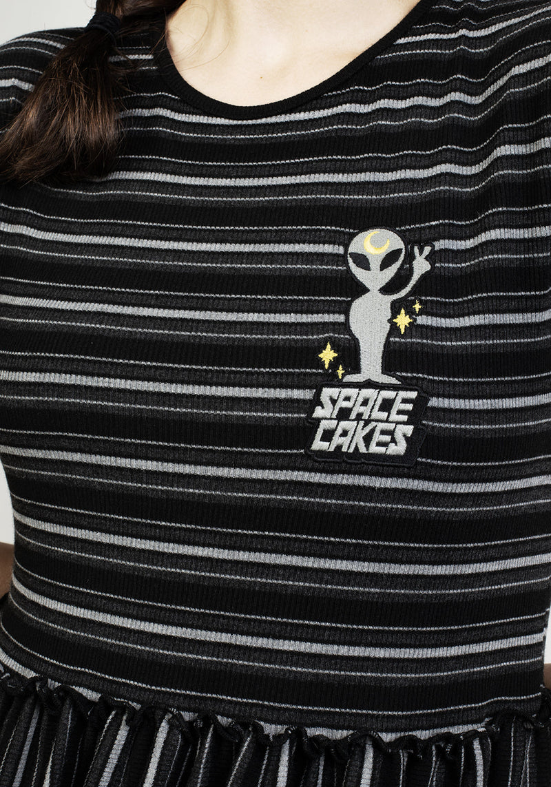 Space Cakes Stripe Mini Dress