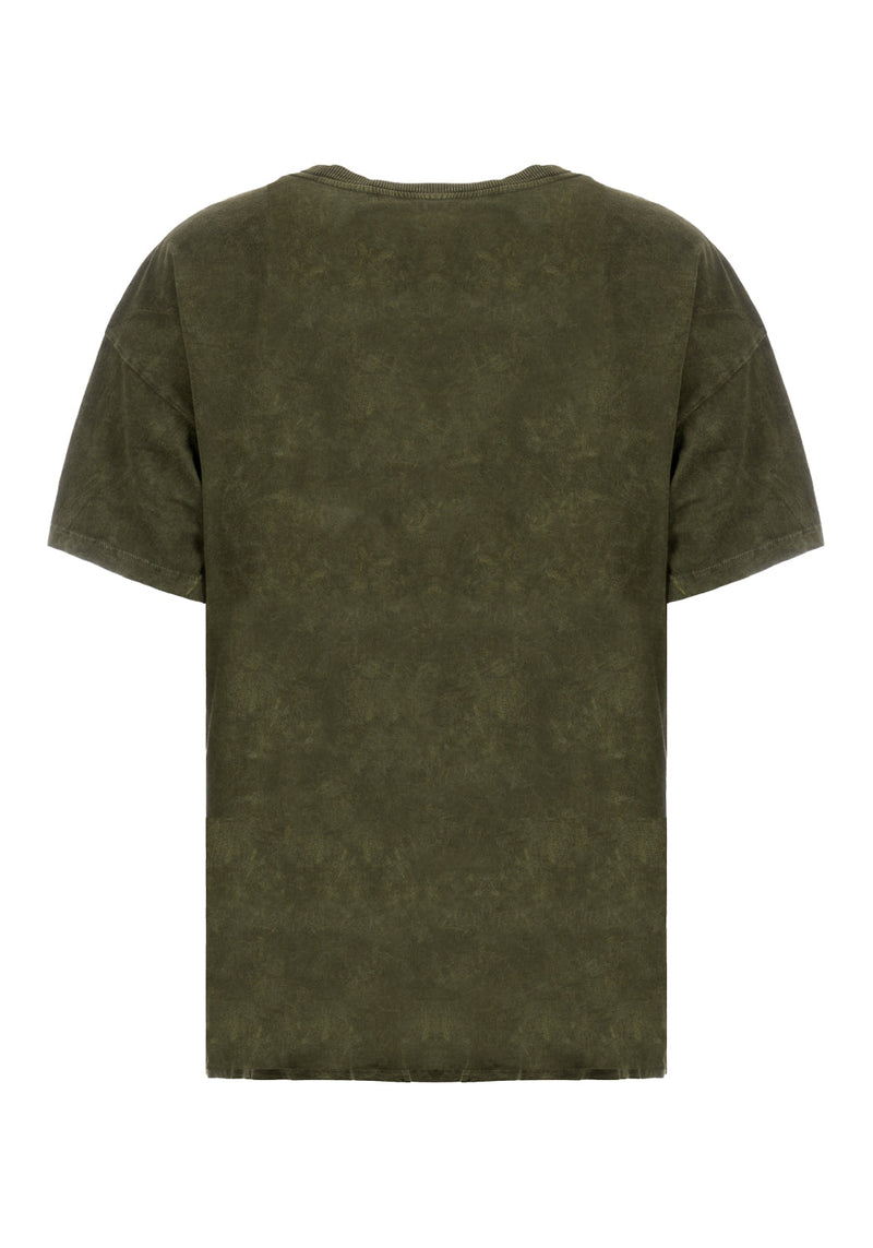 Devil Green Acid Wash T-shirt