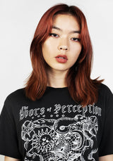 Perception Black Garment Washed T-shirt