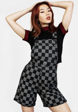 KERB DENIM SHORT DUNGAREES