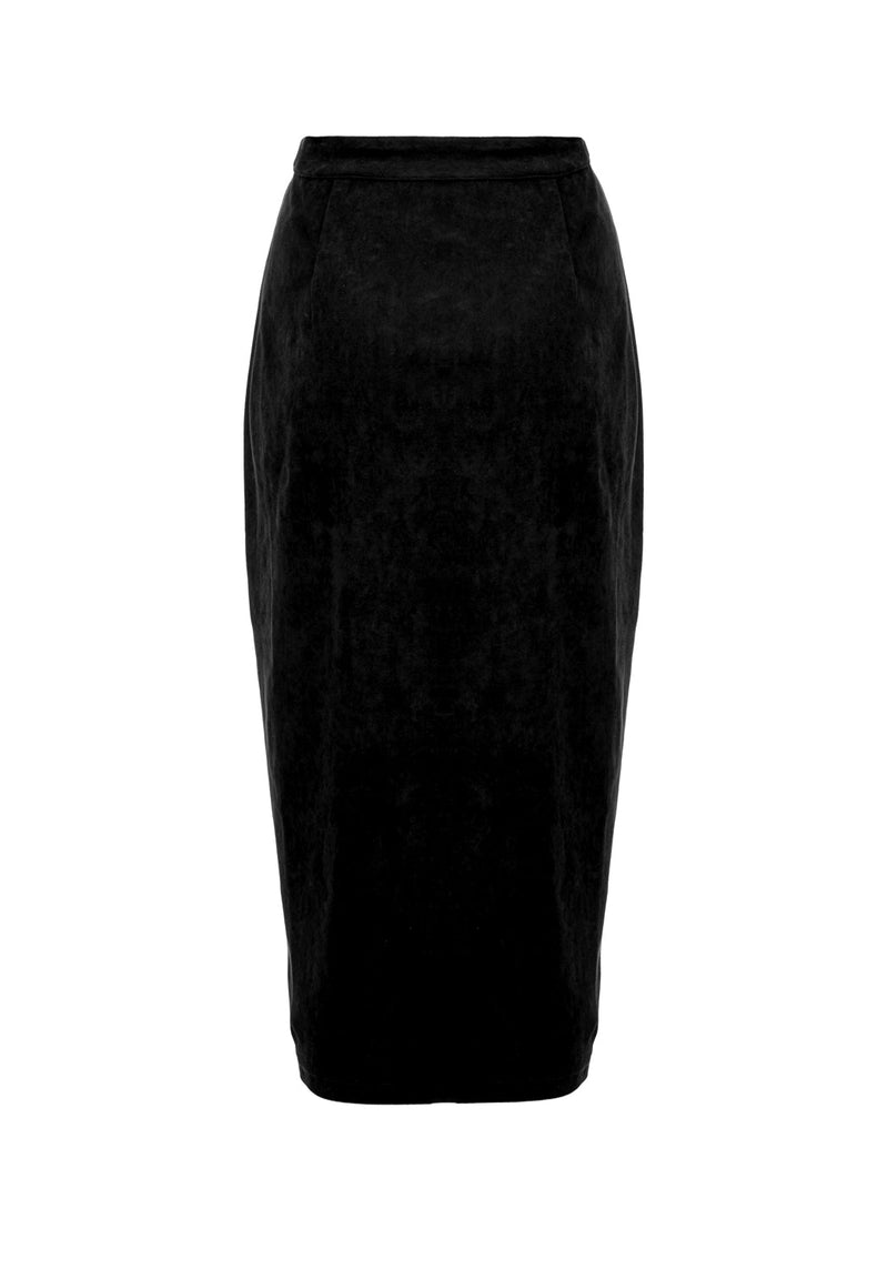 CABERNET SUEDE MIDI SKIRT