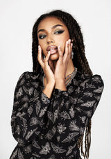 MORTMOTH WRAP MINI DRESS