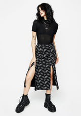 Mortmoth Midi Skirt With Splits