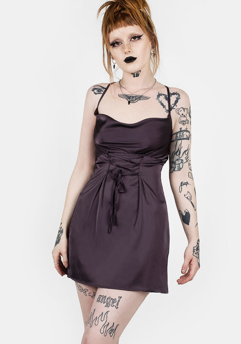 BOULEVARD MINI COWL DRESS