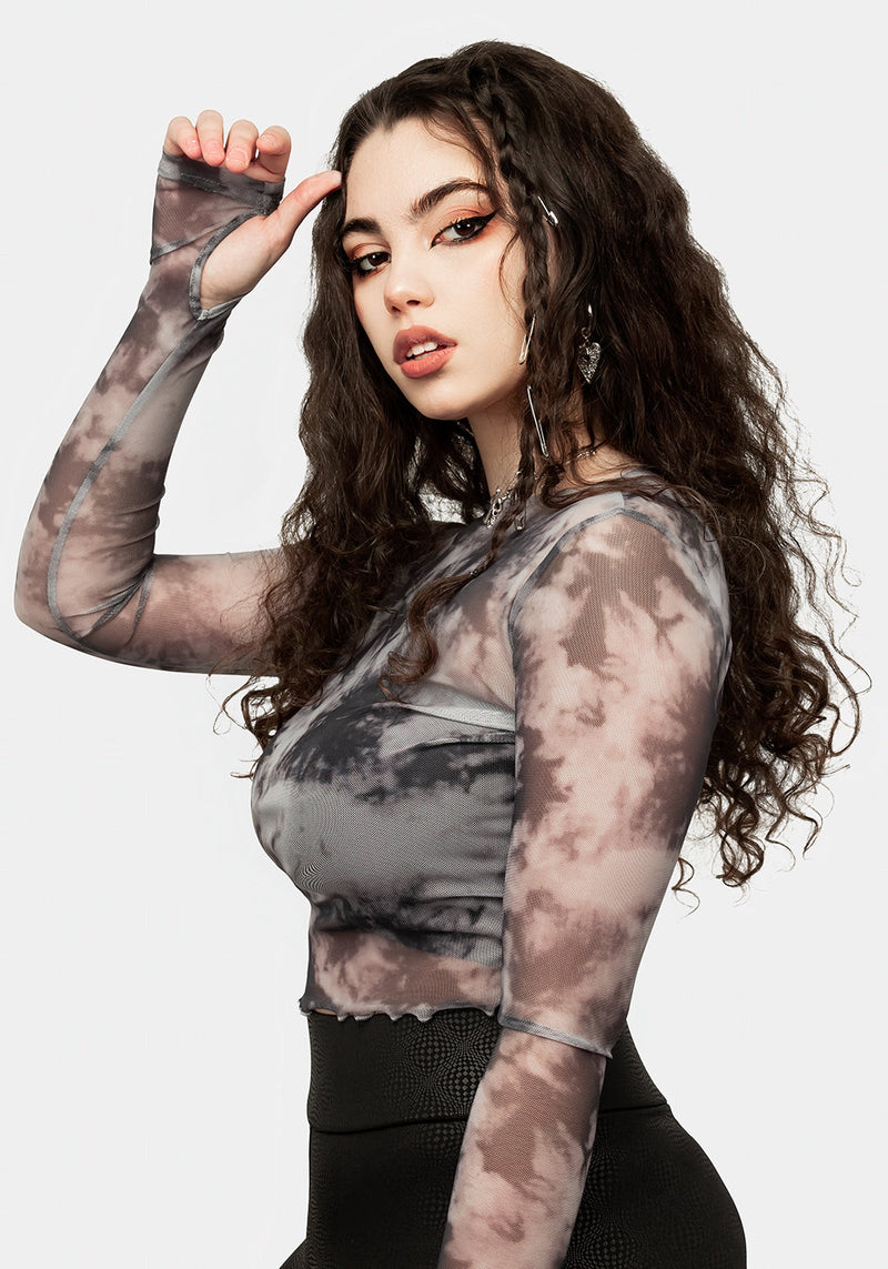 HEAVENS MESH CROP TOP