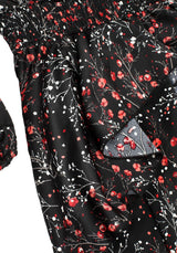 ROSETEARS FRILL PEPLUM MINI DRESS