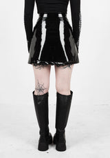 SINISTER MINI VINYL SKIRT