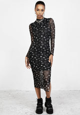 EUPHORIA MESH MIDI DRESS