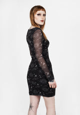 La La Land Mesh Mini Dress