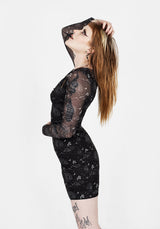 La La Land Mesh Mini Dress