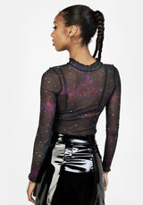 Kaleido Mesh Crop Top