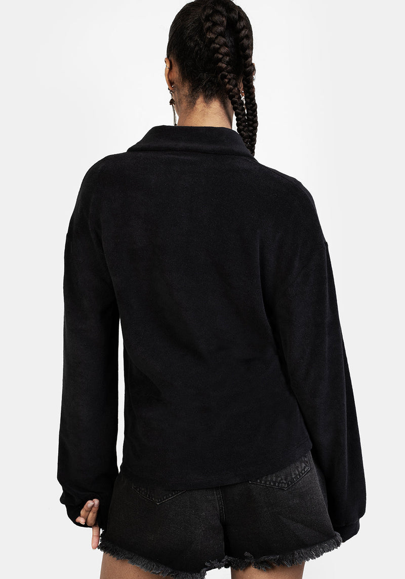 AMANITA EMBROIDERED TOWELLING SHIRT