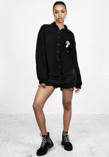 AMANITA EMBROIDERED TOWELLING SHIRT