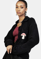 AMANITA EMBROIDERED TOWELLING SHIRT