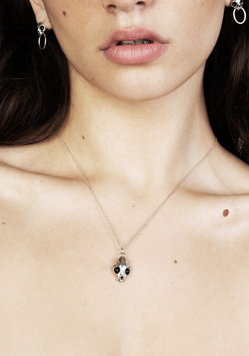 Sphynx Silver Pendant Necklace