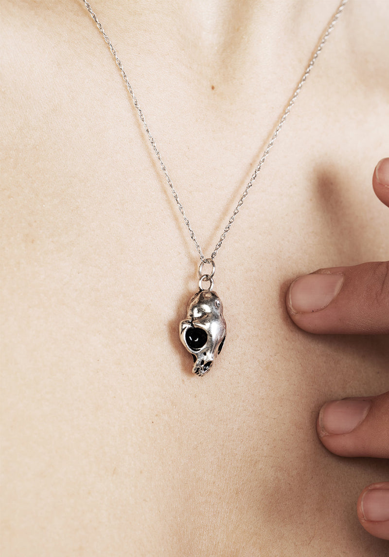 Sphynx Silver Pendant Necklace