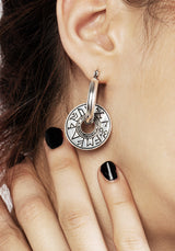 Runes Disk Earrings