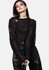 Rebellion Hardware Bondage Sweater