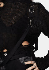 Rebellion Hardware Bondage Sweater