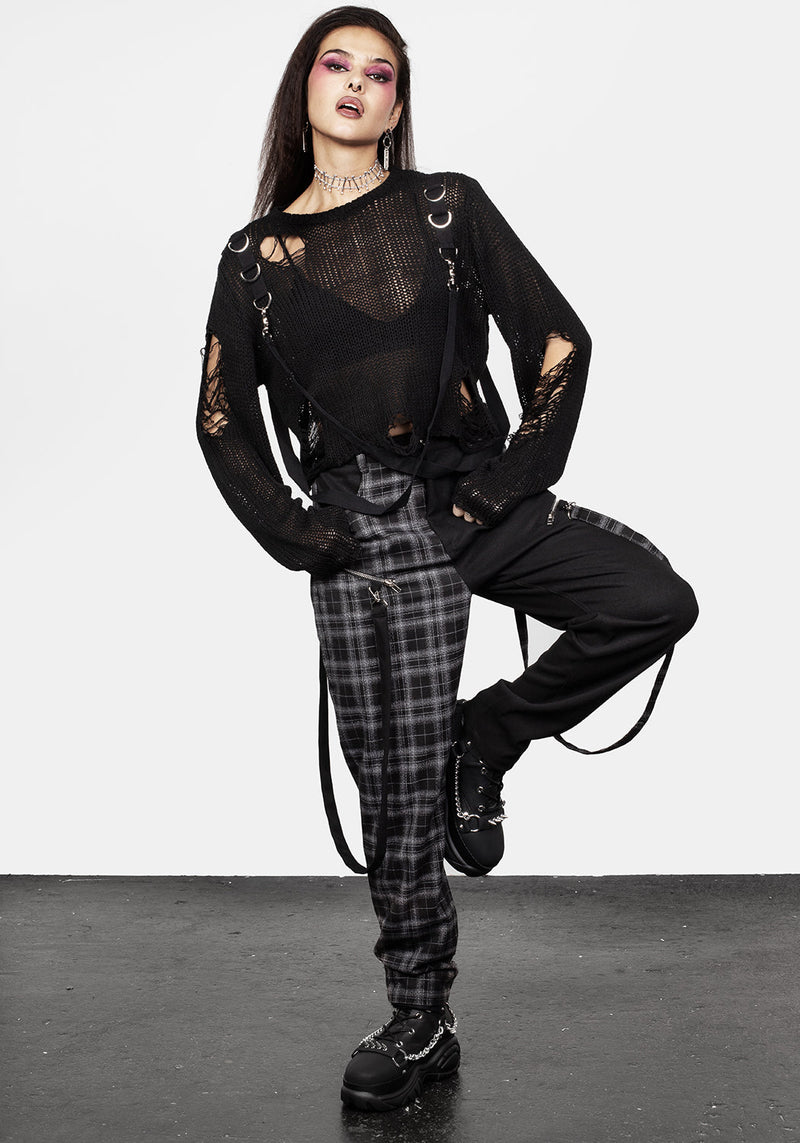 Rebellion Hardware Bondage Sweater