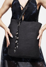 Rituals Raven Skull Charm Beach Bag