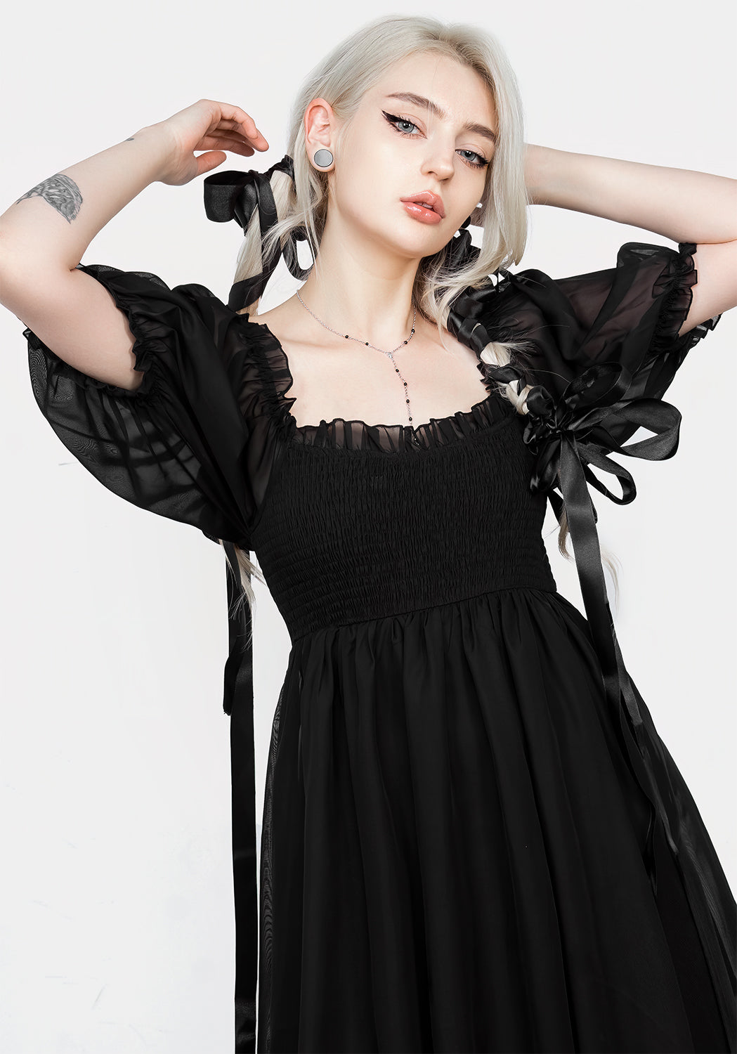 Destiny Smocked Baby Doll Mini Dress