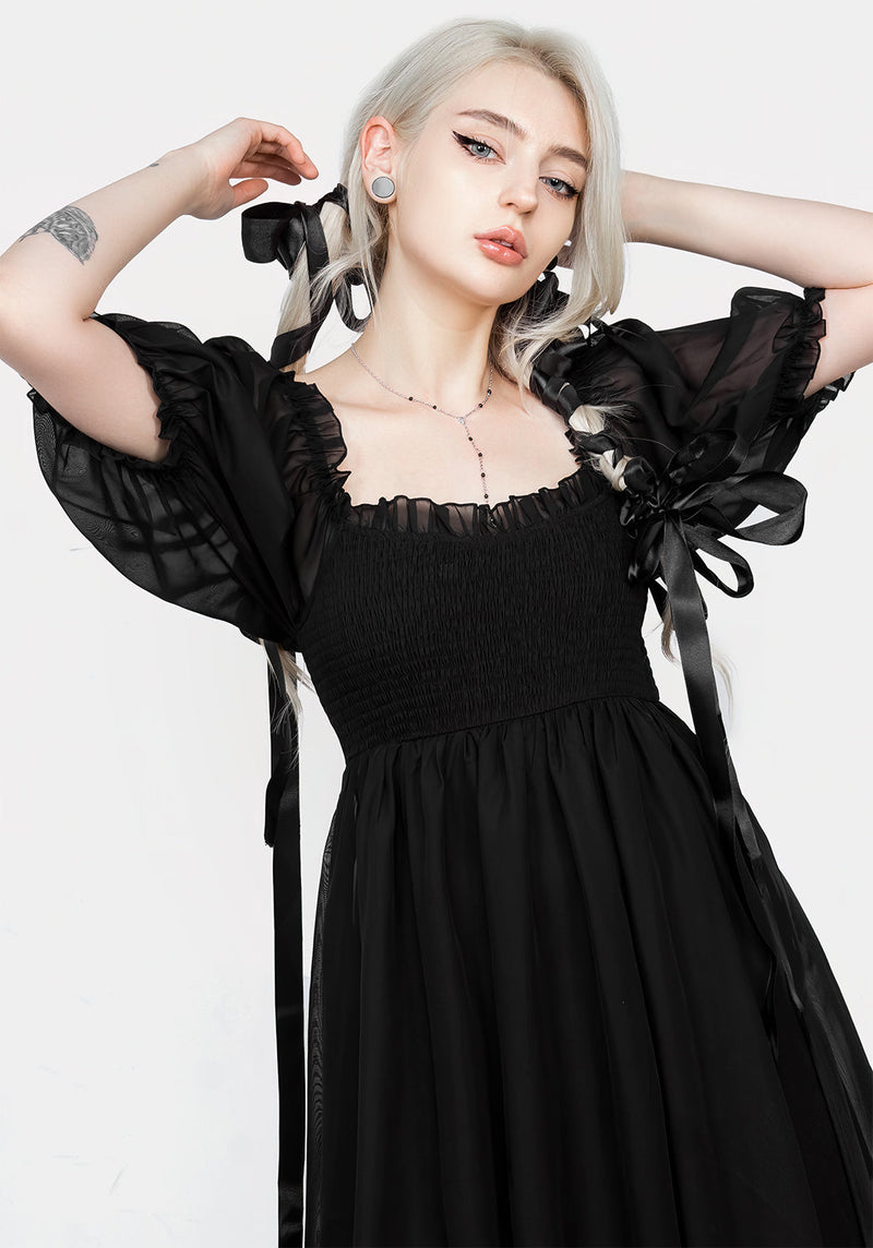 Destiny Smocked Baby Doll Mini Dress