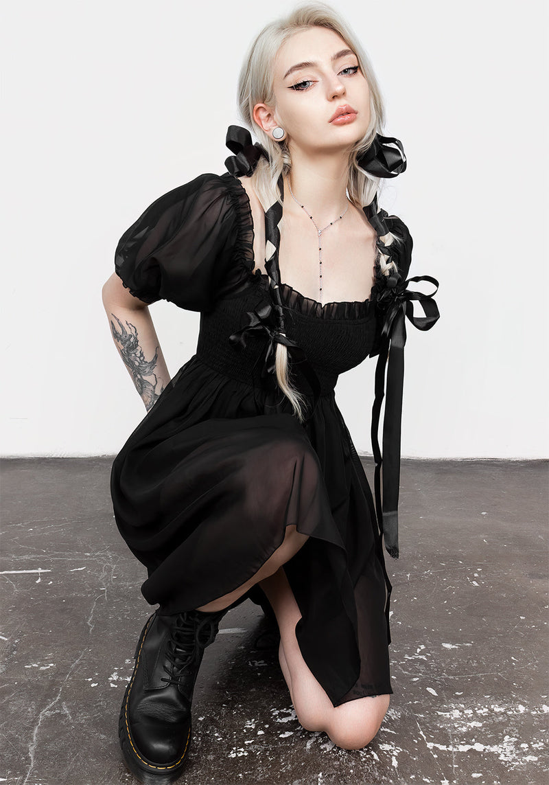 Destiny Smocked Baby Doll Mini Dress