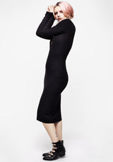 Roxanne Cut Out Ribbed Bodycon Midi Dress