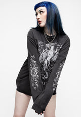 Kilgharrah Unisex Long Sleeve Acid Washed T-Shirt