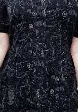 Realm Button Down Midi Dress