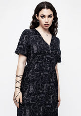 Realm Button Down Midi Dress