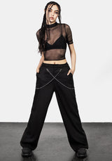 Descent Chain Wide Leg Trousers