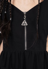 Triquetra Zip Chiffon Mini Dress