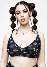 Luna Moth Twist Bikini Top