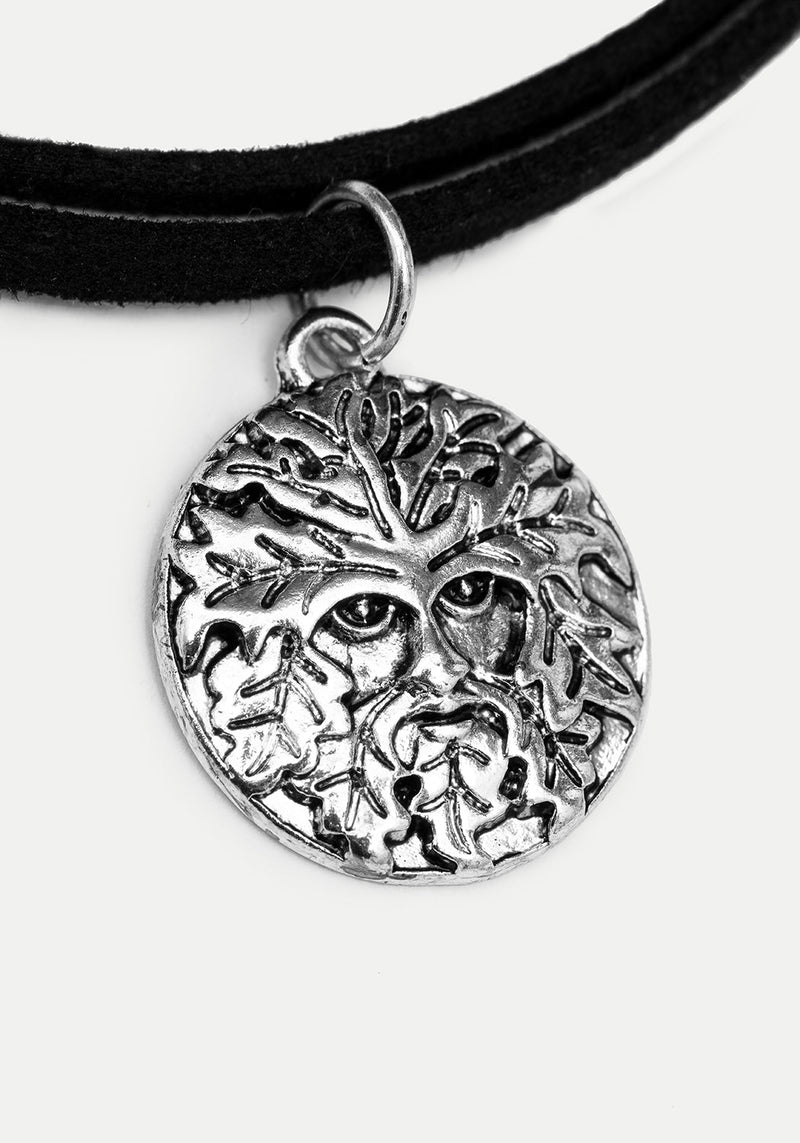 Triune 3 Layered Necklace Pentagram and Crystal