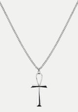 Taweret Long Chain Ankh Pendant