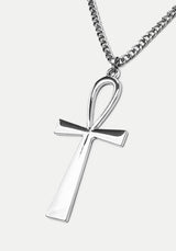 Taweret Long Chain Ankh Pendant