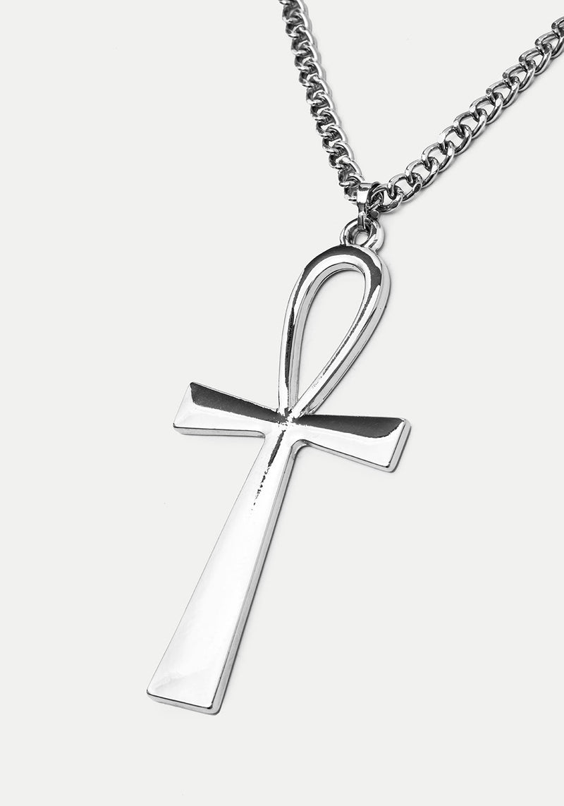 Taweret Long Chain Ankh Pendant