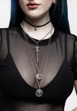 Valkyrie 4 Layered Rune Choker Necklace