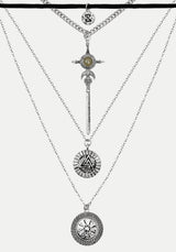 Valkyrie 4 Layered Rune Choker Necklace
