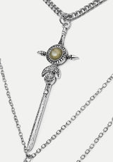 Valkyrie 4 Layered Rune Choker Necklace