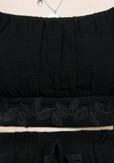 Vine Textured Crop Top