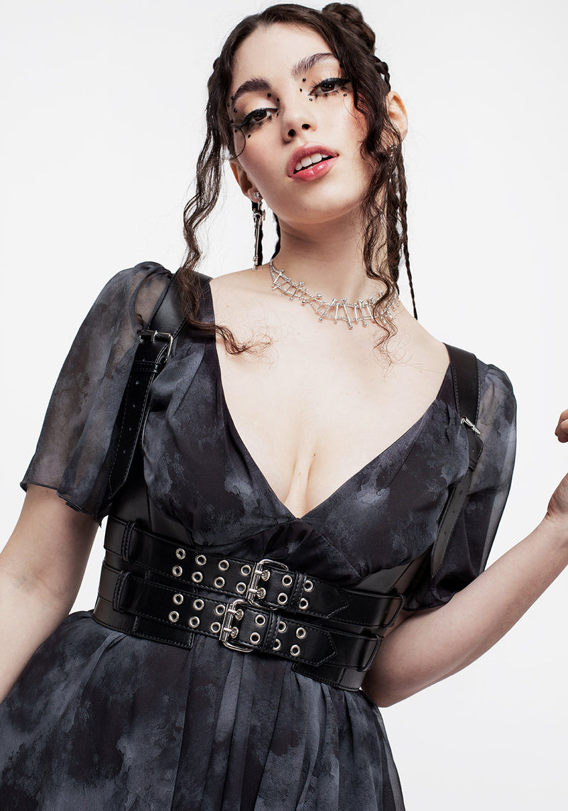 Paranoid Buckled Bodice Harness
