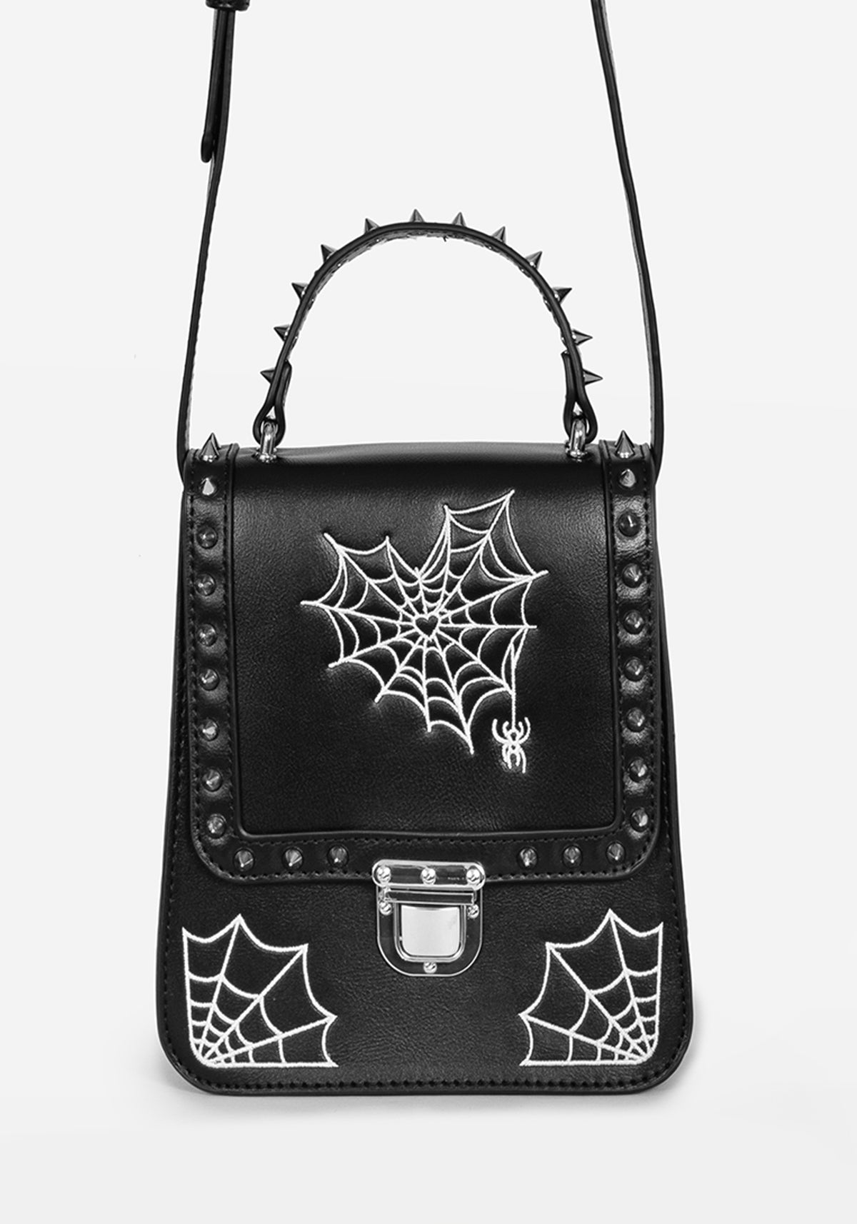 Catch Feelings Crossbody Satchel Bag - Black