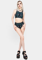 Pythia Snake Print High Waist Swim Bottoms