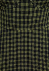 Terra Gingham Peplum Skirted Swimsuit