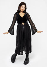 Everlasting Flared Sleeve Lace Overdress