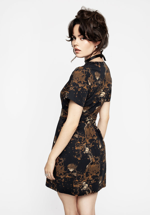 Underworld Cotton Wrap Mini Dress