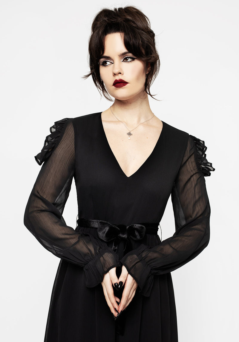 Scorn Cold Shoulder Maxi Dress